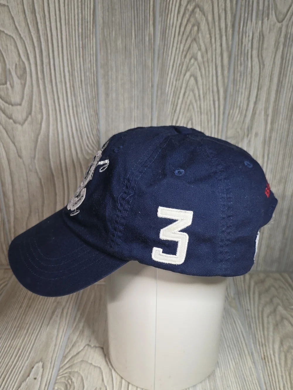 Polo Ralph Lauren Navy Blue Embroidered Black Watch Polo Team Emblem Hat